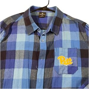Colosseum Pitt Panthers Men's Long Sleeve Flannel Size XL EUC Super Soft